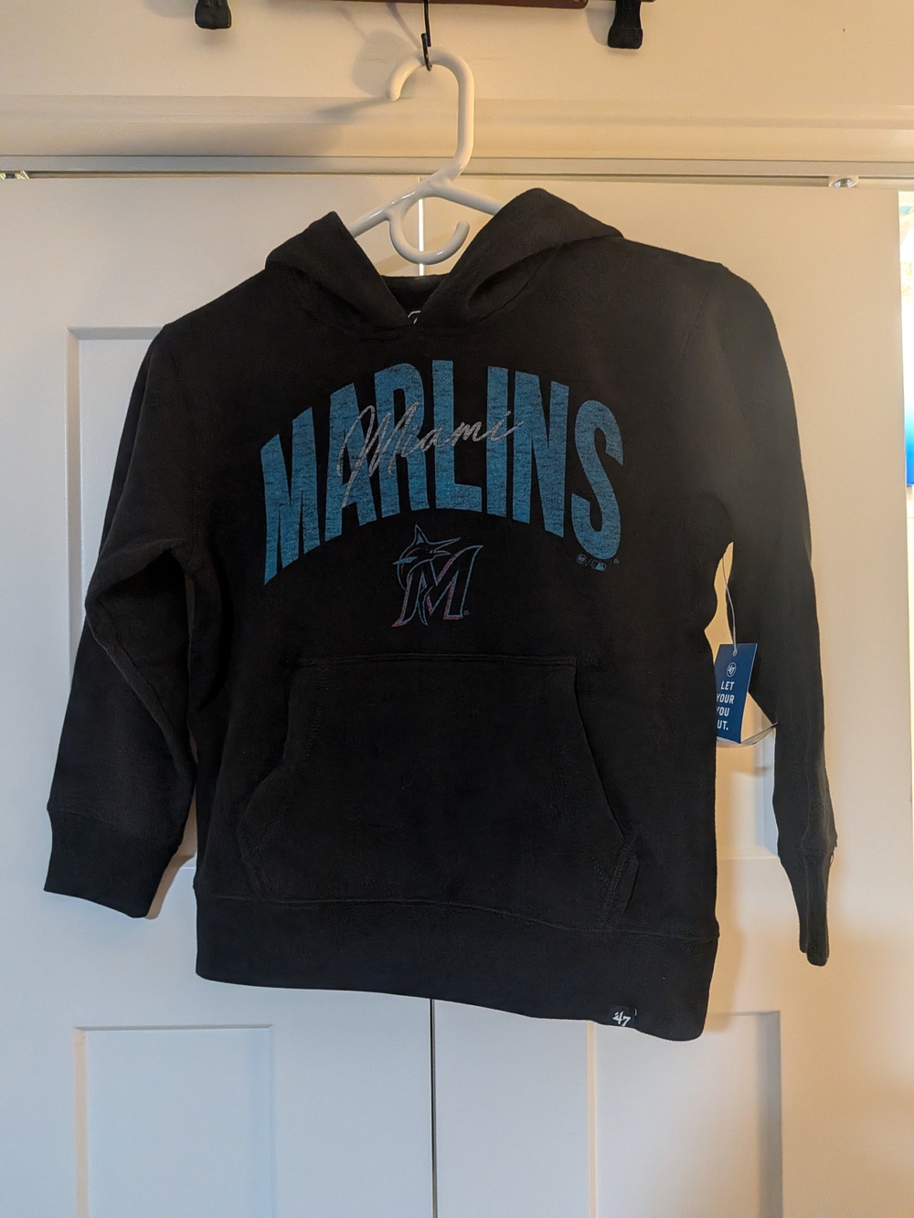 MIAMI MARLINS FAN OUT '47 HEADLINE HOOD KIDS Kids Small NWT
